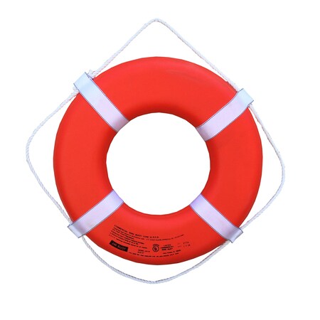 Jim-Buoy Jim-Buoy GO-24 U.S.C.G. Approved G-Series Life Ring - 24", Orange GO-24
